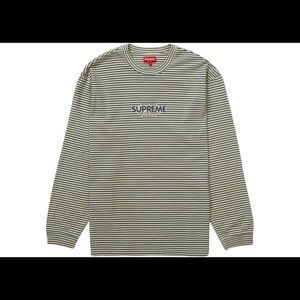 SUPREME micro stripe long sleeve. Size SMALL